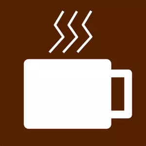 Kaffe tid ikonen