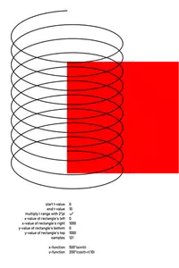 Vector image of coil spring