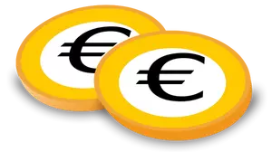 Euro Coins Vector Graphics