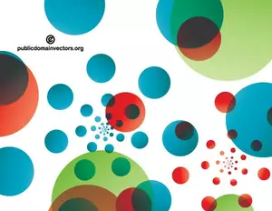 Colorful random circles
