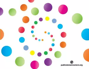 Contexte graphique cercles colorés