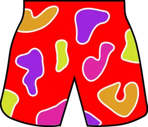 Shorts de plage colorée vector image