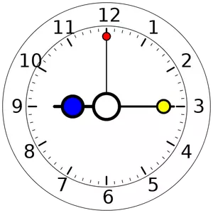 Image de vecteur horloge colorée
