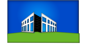 Commercial building vector