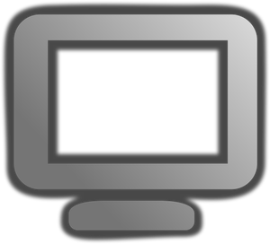 Imagem de vector sinal do monitor de PC