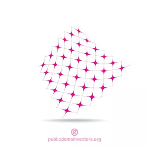 Elemento de design abstrato rosa