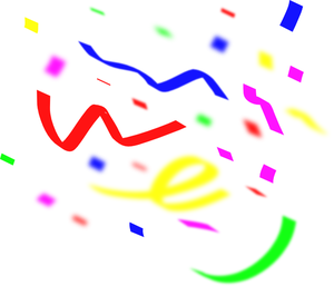 Culoare confeti vector illustration