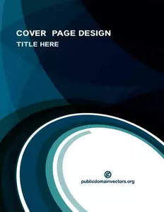 Brochure cover page template