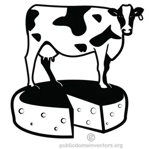 Cow and cheese