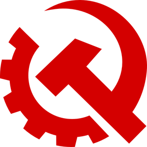 AMERIKANSKA kommunismen part tecken vektor bild