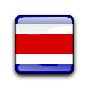 Botón de bandera de Costa Rica