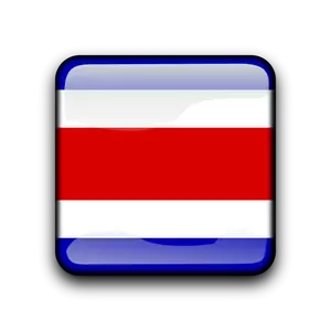 Costa Rica flagga knappen