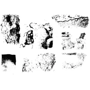 Cracks and grunge vector textures