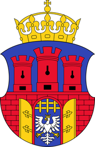 克拉科夫市徽章的矢量图像