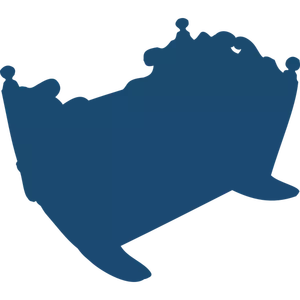 Image vectorielle de berceau silhouette