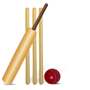 Vector tekening van cricket apparatuur