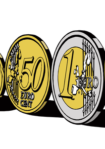 Euro mince ilustrace