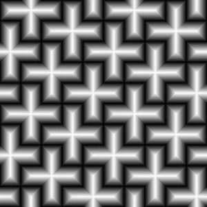 Glanzende cross patroon