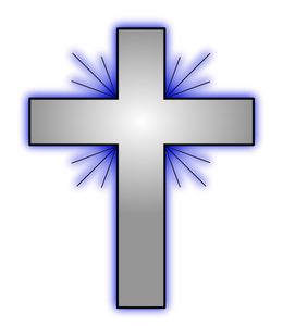 Vectorillustratie van een christelijke kruis