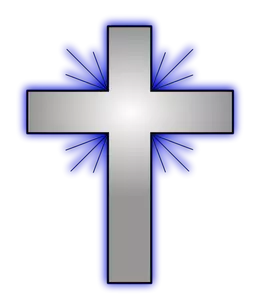 Vector Illustrasjon av et kristent kors