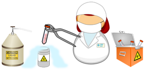 Cryogenic facility worker