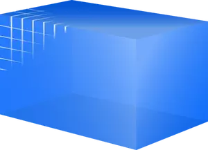 Cub albastru transparent