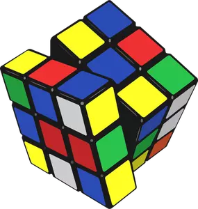 Rubik's cube vector illustration