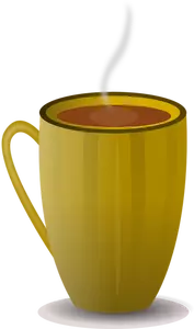 Bruin koffie mok vector afbeelding