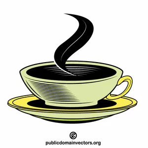 Clip art vettoriale della tazza di caffè