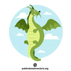 Lindo dragón verde