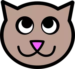 Vektor image av rosa nese kattunge