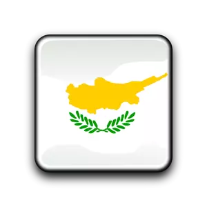 Cyprus vector flag button