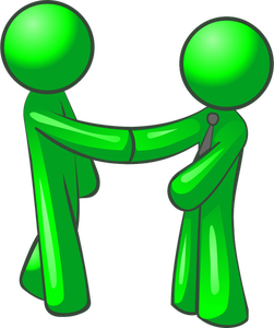 Graphiques vectoriels de deux figures verts