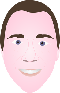 Guy with pink face