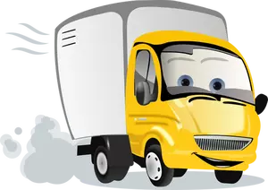 Cartoon vrachtwagen vectorillustratie