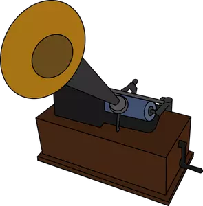 Imagem vetorial de gramofone