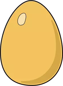 Ilustração em vetor de ovo marrom
