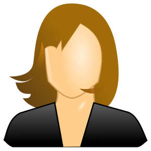 Vector image of female icon