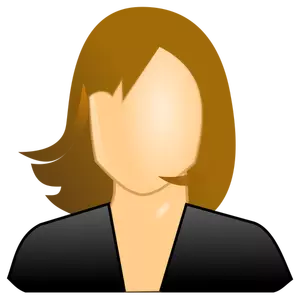 Vector image of female icon