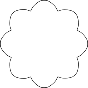 Vector afbeelding van 8 mantel overzicht bloem