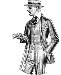 Vector illustration of dapper gentleman