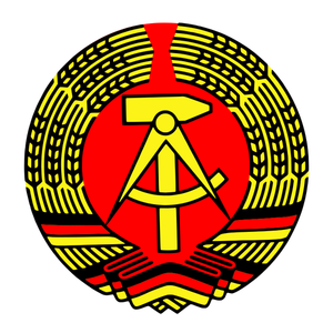 Grafica vettoriale di emblema nazionale della Repubblica democratica tedesca