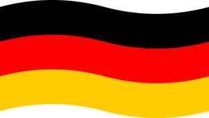 Bandiera di grafica vettoriale di Germania