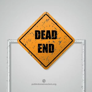 Dead end street vector sign