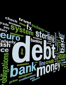 Schulden-Krise-Vektor-illustration