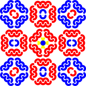 Grafica vettoriale di tegola swirly pattern
