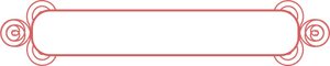 Vector image of red line art decorative border