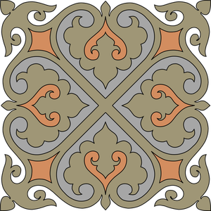 Elegant decorative tile
