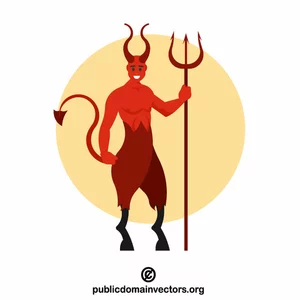 Demon with trident