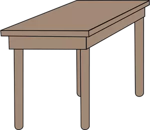 Student desk vector image